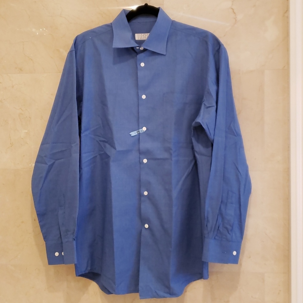 MEN'S ROYAL BLUE BUTTON DOWN DRESS SHIRT